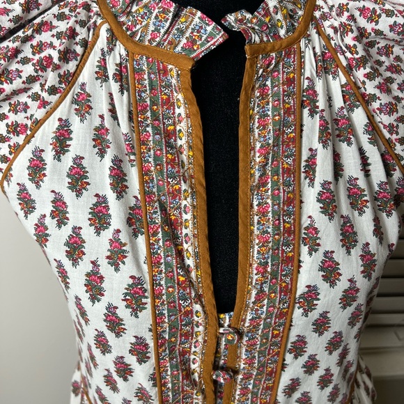 VERONICA BEARD Amoura boho Floral mini dress 2 - Picture 11 of 13